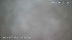 Vrchol Bouřňák, pohled na jih