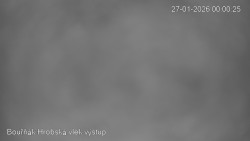 Vrchol Bouřňák, pohled na jih