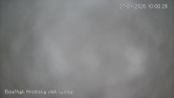 Vrchol Bouřňák, pohled na jih