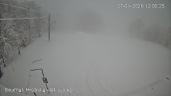 Vrchol Bouřňák, pohled na jih