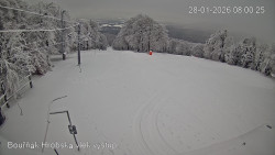 Vrchol Bouřňák, pohled na jih