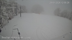 Vrchol Bouřňák, pohled na jih