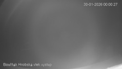 Vrchol Bouřňák, pohled na jih