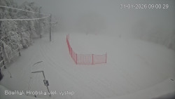 Vrchol Bouřňák, pohled na jih