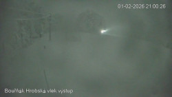 Vrchol Bouřňák, pohled na jih