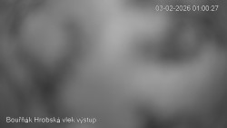 Vrchol Bouřňák, pohled na jih