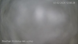 Vrchol Bouřňák, pohled na jih