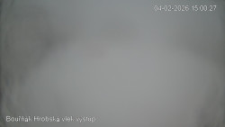 Vrchol Bouřňák, pohled na jih