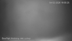 Vrchol Bouřňák, pohled na jih