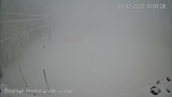 Vrchol Bouřňák, pohled na jih