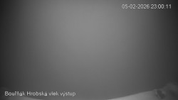 Vrchol Bouřňák, pohled na jih