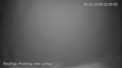 Vrchol Bouřňák, pohled na jih