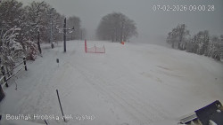 Vrchol Bouřňák, pohled na jih