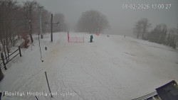 Vrchol Bouřňák, pohled na jih