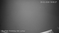 Vrchol Bouřňák, pohled na jih