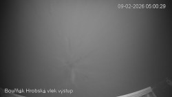 Vrchol Bouřňák, pohled na jih