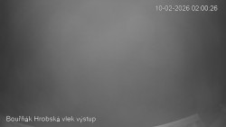 Vrchol Bouřňák, pohled na jih