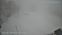 Vrchol Bouřňák, pohled na jih