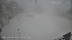 Vrchol Bouřňák, pohled na jih