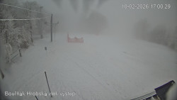 Vrchol Bouřňák, pohled na jih