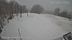 Vrchol Bouřňák, pohled na jih