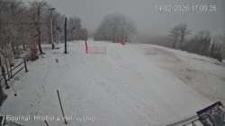 Vrchol Bouřňák, pohled na jih