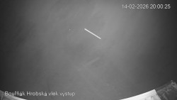 Vrchol Bouřňák, pohled na jih