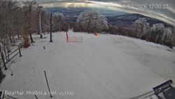 Vrchol Bouřňák, pohled na jih