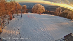 Vrchol Bouřňák, pohled na jih