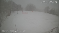 Vrchol Bouřňák, pohled na jih