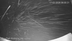 Vrchol Bouřňák, pohled na jih