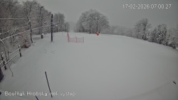 Vrchol Bouřňák, pohled na jih