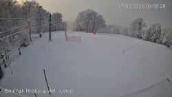 Vrchol Bouřňák, pohled na jih