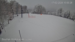 Vrchol Bouřňák, pohled na jih