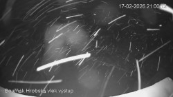 Vrchol Bouřňák, pohled na jih