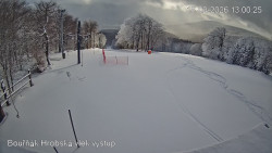 Vrchol Bouřňák, pohled na jih