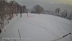 Vrchol Bouřňák, pohled na jih