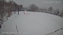 Vrchol Bouřňák, pohled na jih