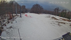 Vrchol Bouřňák, pohled na jih