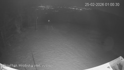 Vrchol Bouřňák, pohled na jih