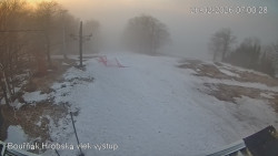 Vrchol Bouřňák, pohled na jih