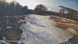 Vrchol Bouřňák, pohled na jih