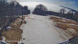 Vrchol Bouřňák, pohled na jih