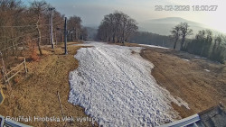 Vrchol Bouřňák, pohled na jih