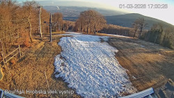 Vrchol Bouřňák, pohled na jih