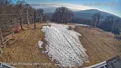 Vrchol Bouřňák, pohled na jih