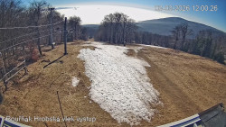 Vrchol Bouřňák, pohled na jih