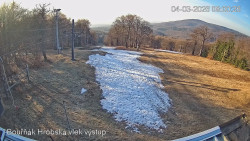 Vrchol Bouřňák, pohled na jih