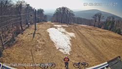 Vrchol Bouřňák, pohled na jih