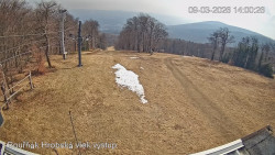 Vrchol Bouřňák, pohled na jih